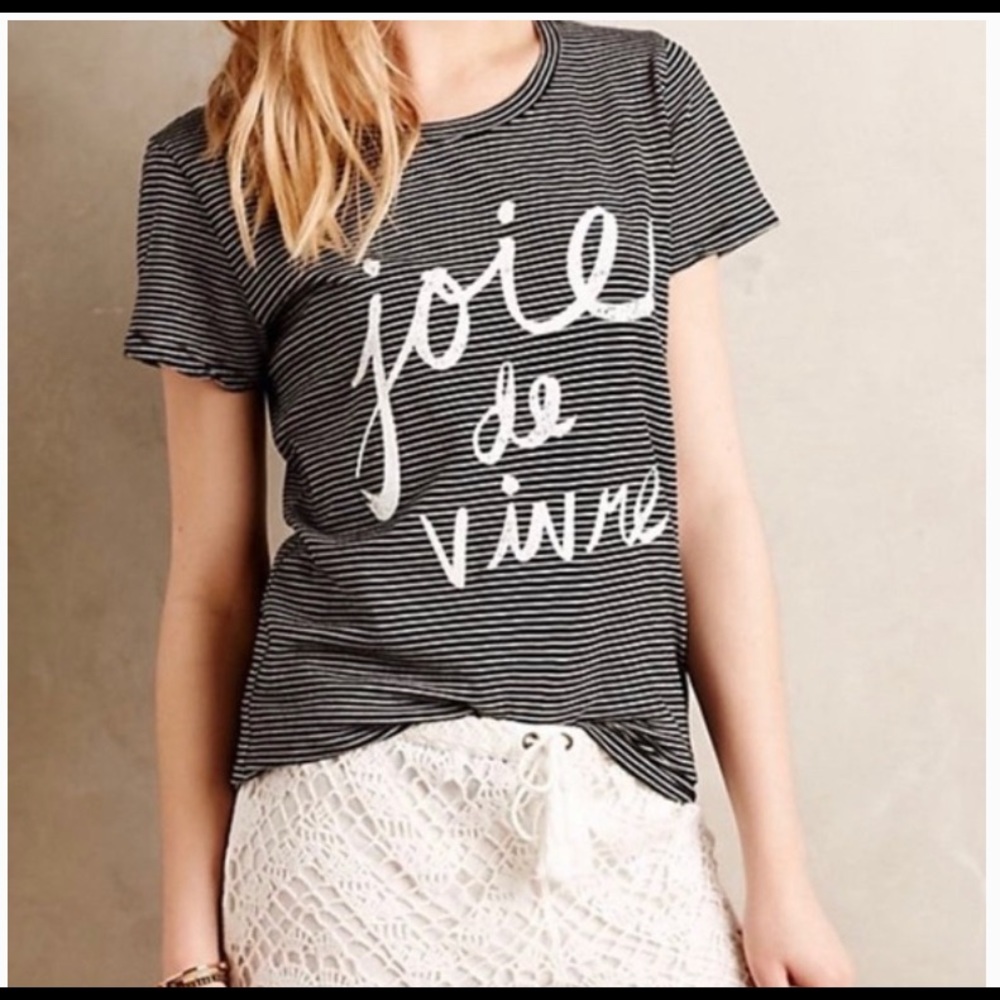 Anthropologie Sol Angeles Joie De Vivre tee shirt